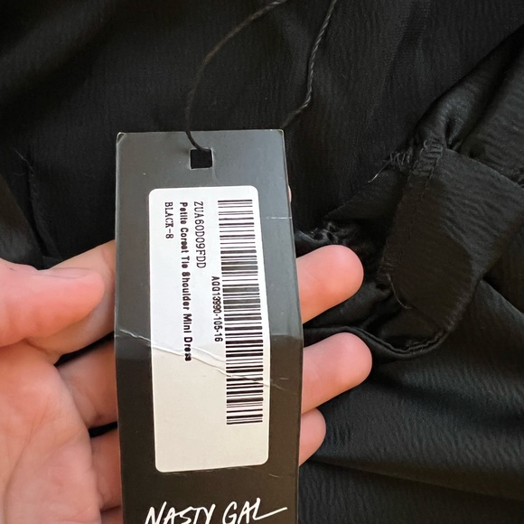 Black silk dress - Picture 3 of 4